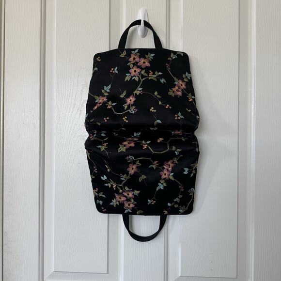 Vintage Neiman Marcus Collection Embroidered Travel Toiletry Bag Make Up Case - Picture 3 of 12